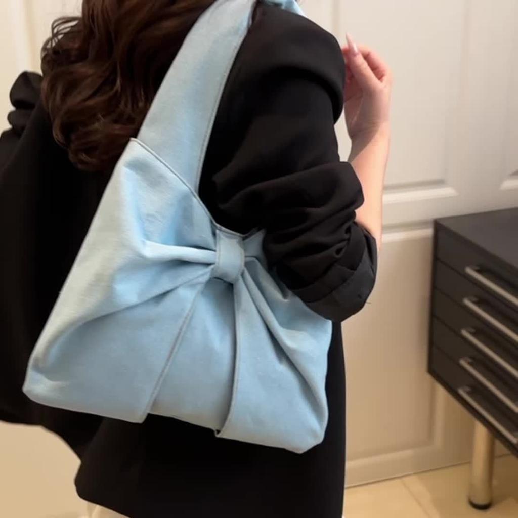 Women's Bowtie Shoulder Bag Fashion Simple Handbag