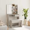 Vidaxl Dressing Table Set, Concrete Grey, 74.5X40X141 Cm