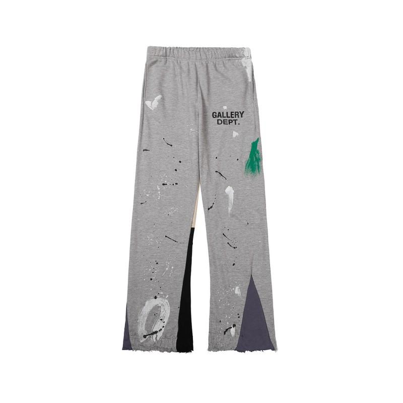 Pantaloni de jogging din bumbac cu talie cu șnur, croială dreaptă, stil streetwear vintage, pentru bărbați și femei, cu imprimeu graffiti pictat manual, ușori
