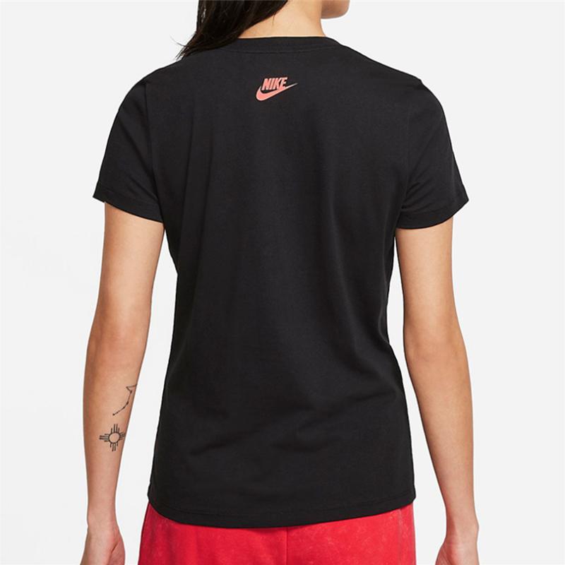 Nike Cactus Print Sports Casual Short Sleeve T-Shirt Women Tops Black DJ1914-010