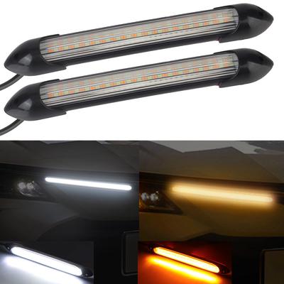 Headlight Strip DRL Light Car Styling Turn Signal Universal Car LED Daytime Running Light 2 Pcs/set Car Modified Streamer Strip