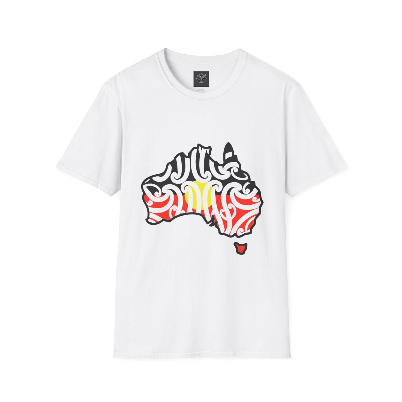Australia-Inspired Unisex T-Shirt, Aboriginal Art Tee, Casual Wear, Gift [...] S разноцветный