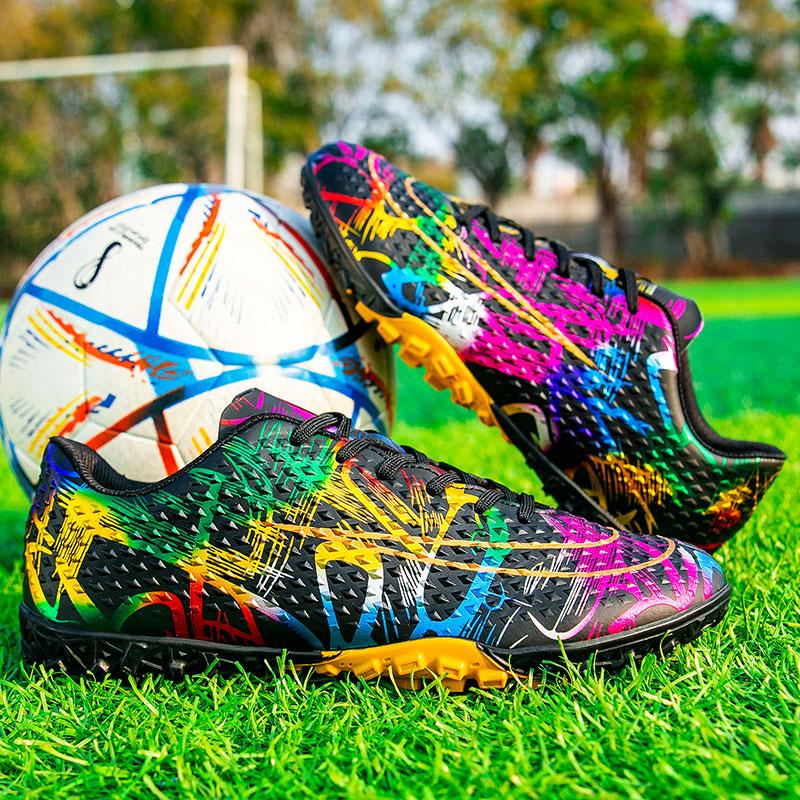 2025 Fashion Professional Football Shoes Tf Nail Sports Training Shoes for Men and Women Football Shoes for Boys Free Shipping H