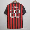 Retro Soccer Jersey AC Milan 22 Manchester United Juventus Arsenal Barcelona Tottenham Vintage Football Shirt Men Women