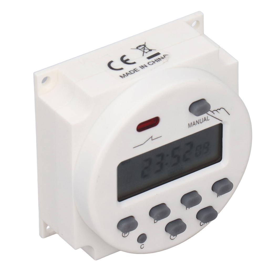 Timer Switch Programmable Time Relay Power Controller AC 220V for Equipment Appliance