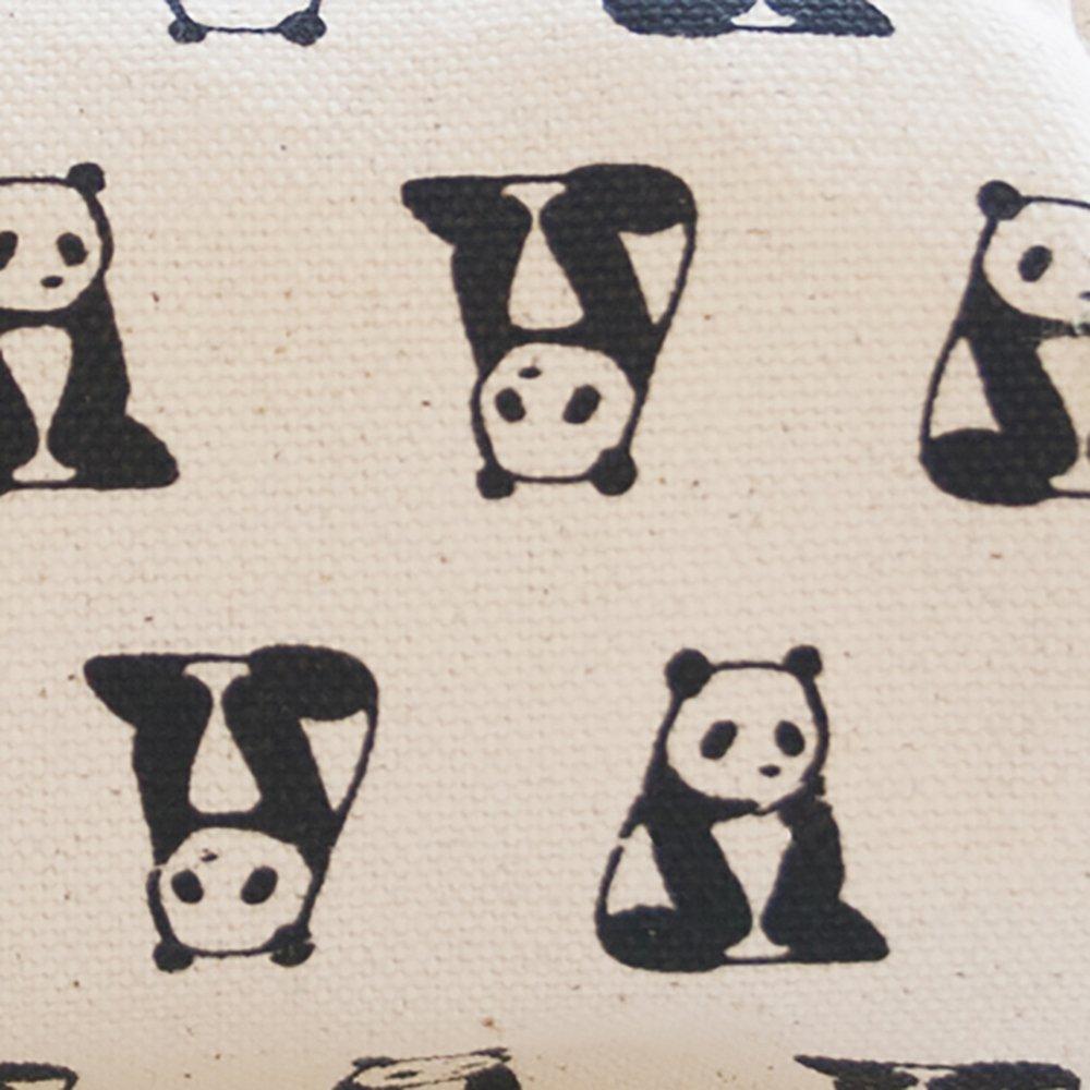 [Maeda Senko] [Goshiki Hanpu-do Animal Series] Clasp Straw Pouch (with Beads) Panda 333-30006-001