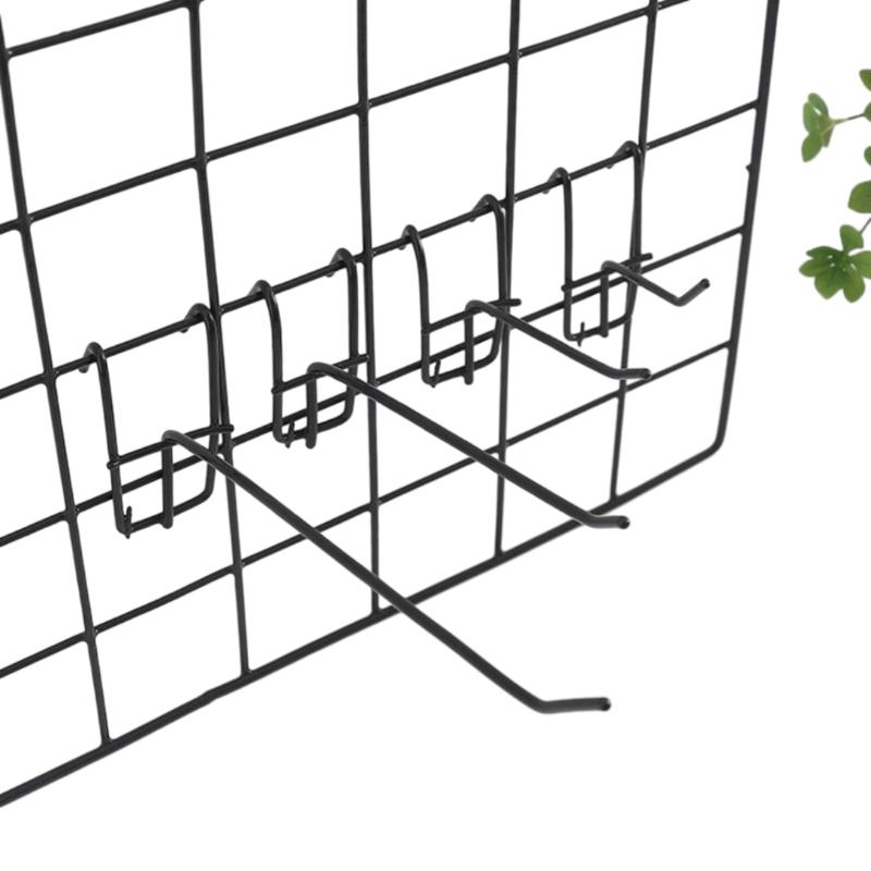 1Pcs 3.2mm Thickness Supermarket Iron Wire Mesh Hanging Hooks 5/10/15/20cm Screen Hooks Iron Grid Hooks For Screen Grid