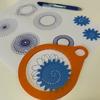 Spiral Art Gear Geometric Ruler Painting Tool Spiral Circle Template Drawing Kit Educational DIY Spiral Curve Drawing Stencil Arts Crafts Supplies