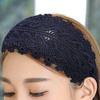 Women Hairband Wide Retro Style Sweet with Teeth Elegant Hair Accessories Anti-slip Lace Embroidered Hair Hoop for Daily Life