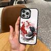 Y-Yin Yang Koi Fisch Zen Kunst Handyhülle Für iPhone17,16,15,14,13,12,11 Plus,Pro Max Bunte Silberbeschichtete Innenabdeckung