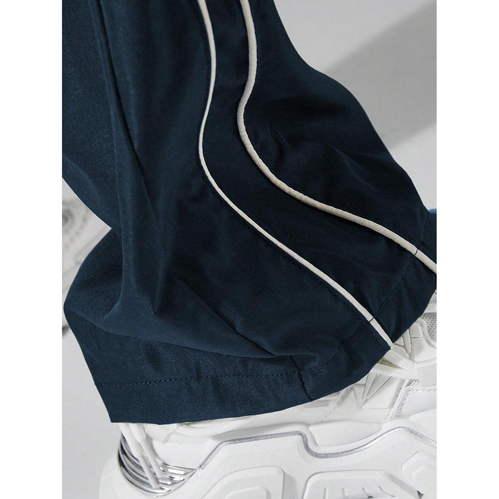 Summer Trendy Retro Windproof Men's Loose Straight-Leg Sports Pants