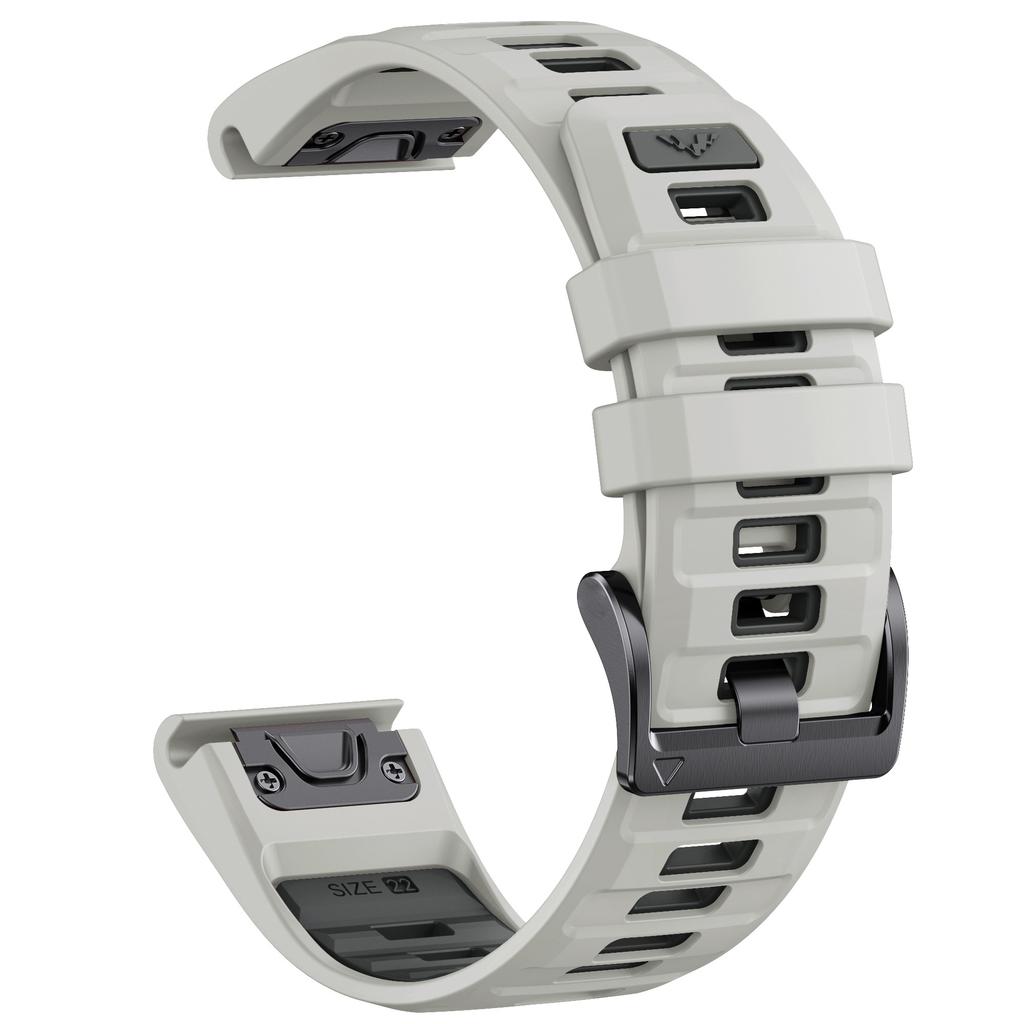 Rychloupínací 22mm 26mm řemínek na hodinky Fenix8 pro Garmin Fenix E 8 47mm 51mm 7 7X 6 6X/Epix Pro/Enduro 3 Dvoubarevný silikonový pásek náramek