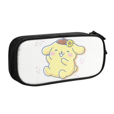 Cute Pompompurin Cartoon Pencil Case for Girls Boys Large Storage Pencil Bag Stationery