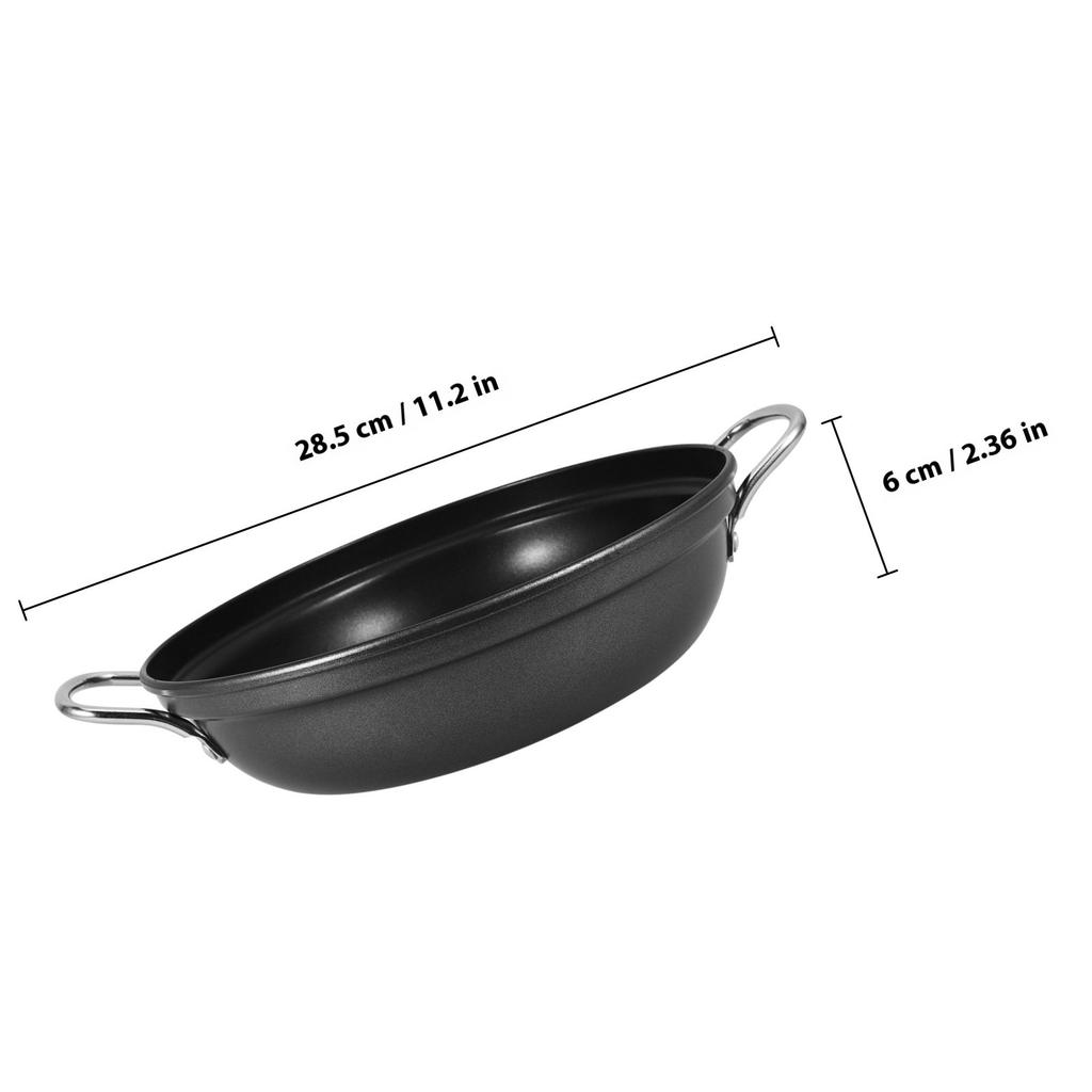 24Cm Premium Iron Stock Pot Large Capacity Cooking Pan for Family Meals Ramen Soup Stew Double Handle Kitchen Accessory