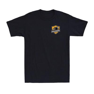 Dark UH-60 Black Hawk Aviation PIlot Military Helicopter Vintage Men's T-Shirt