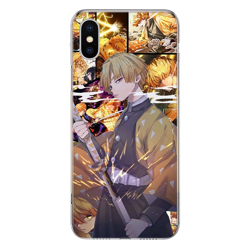

Чохол для телефону Demon Slayer Agatsuma Zenitsu для Apple iPhone 11 12 13 Pro XR X XS Max 7 8 6 6S Plus + Mini 5S SE Print Shell iPhone X