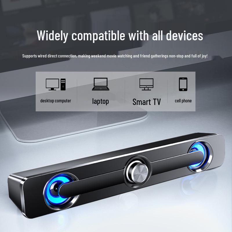 Cross-border SADA Saida V-111 USB Bluetooth Soundbar for Home & Laptop