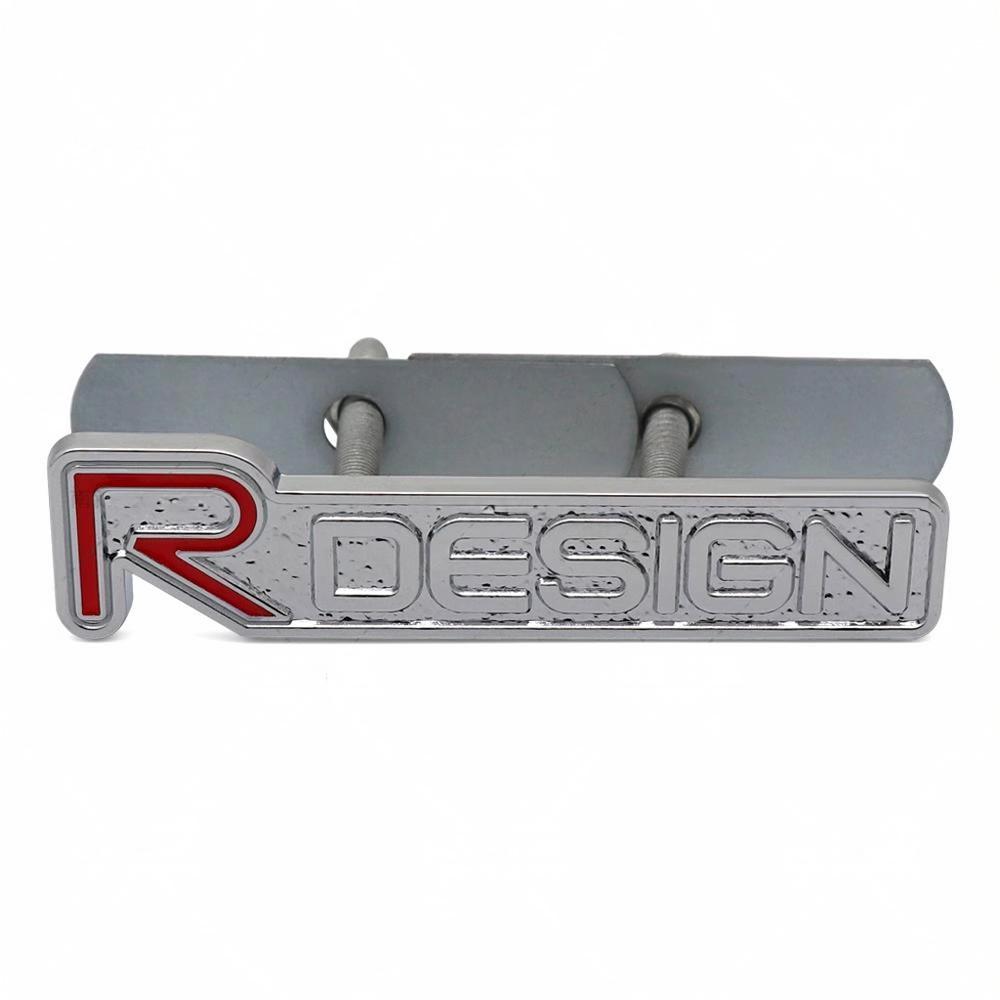 3D Metal Badge Car Front Grille Badge Body Trunk Decoration Accessories For Volvo Rdesign V40 V50 S40 S80 XC60 S90 XC90 S60 V90