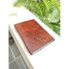 Handcrafted Leather Grimoire Journal: Custom Three Stone Design, Ideal Gift