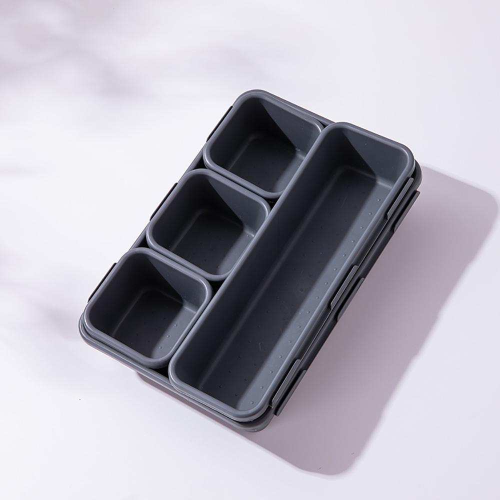 8pcs/set Adjustable Drawer Organizer Box Trays Make Up Cosmetics Sundries Divider Holder Kitchen Bathroom Closet Jewellery Box
