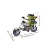 Motorcycle Riding Frogs Figurine Creative Design Frog Couple Statue Funny Biker