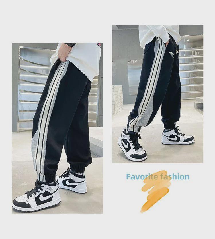 Jungen Trendige Frühling 2024 Lässige Sporthose - Modisch und Stilvoll für Mittlere bis Große Kinder