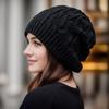 Autumn Winter Hats Children's Fashion Ear Protectors Knitted Hats Double Layered Warm Postpartum Hats Thickened Knitted Hats Loose Stacking Hats