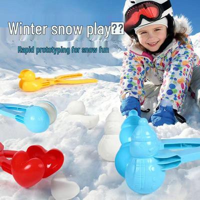 Large Snowball Maker Set - Duck, Heart, Snowman Shapes