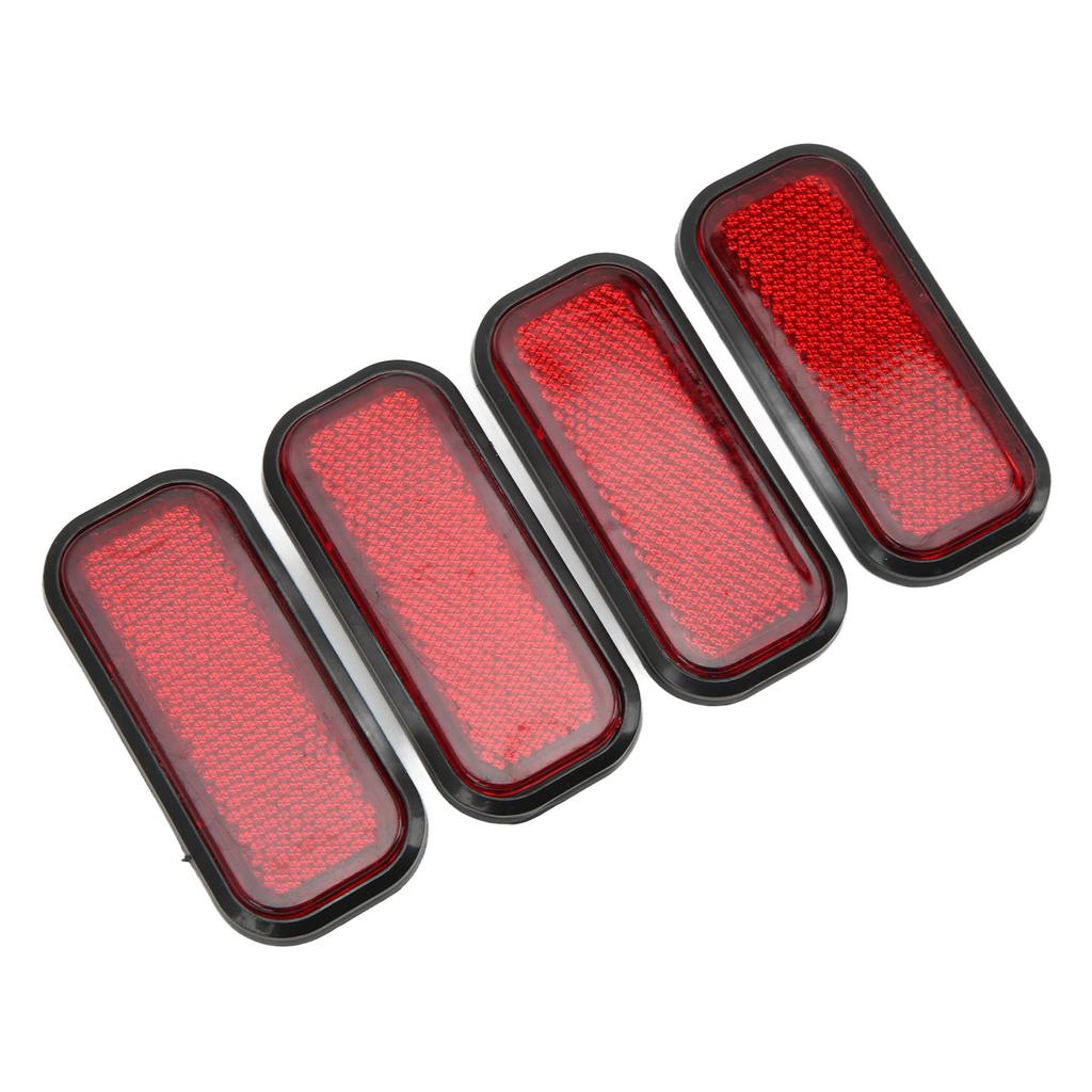 4 ks Obdélníkový reflektor   Reflexní samolepka ABS   pro Auto Motocykl