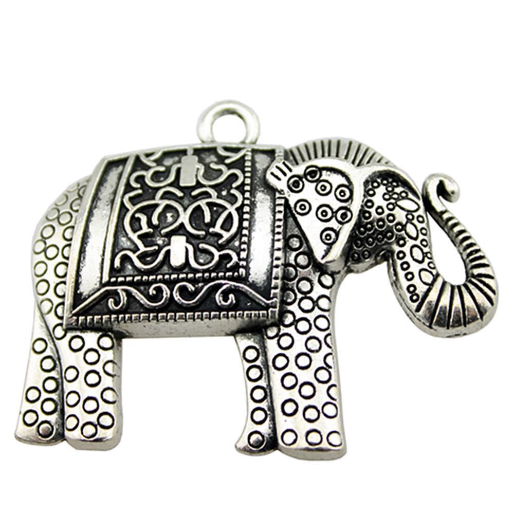 Retro Elephant Charms Alloy Animal Pendants For Jewelry Making Handmade Supplies