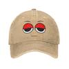 Sprunkis Cartoon Unisex Baseball Caps Distressed Cotton Caps Hat Vintage Outdoor All Seasons Travel Adjustable Sun Cap