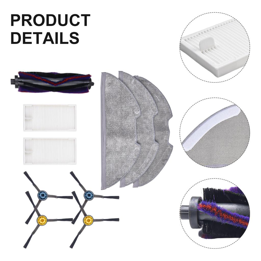 For M9 For Eureka NERE10s E10S For Obode A8 Main Side Brush Filter Mop Cloth Kit Vacuum Cleaner Spare Replacement Parts