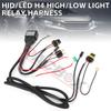 H4 Relay Wiring Harness Socket HID Xenon Lamp Connector Telescopic Lamp Control High Low Light Beam Line Group 1 Lead 2 Lamps