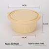 Eco-Friendly Corn Starch Biodegradable Disposable Food Containers with Lids
