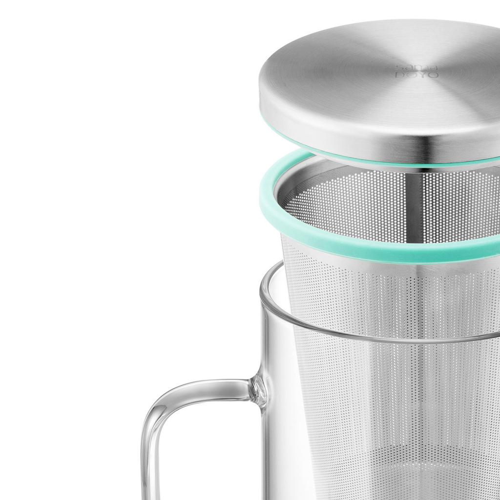 Samadoyo Thick Bottom Heat-resistant Glass Personal Tea Cup Business Style Office Water Cup Coffee Cup 450ML