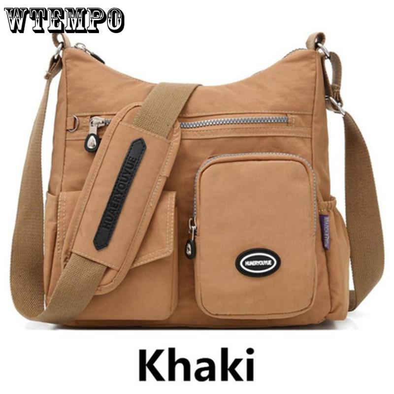 WTEMPO Ladies Casual Fashion Waterproof Nylon One-shoulder Travel Messenger Bag