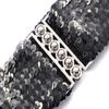 Women Stretch Belly Sequin Belt Waistband Wide Buckle