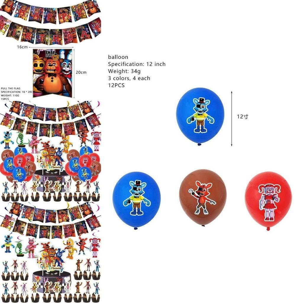 Colorful Five Nights At Freddy's Cupcake Toppers For Fun-filled Birthday Events