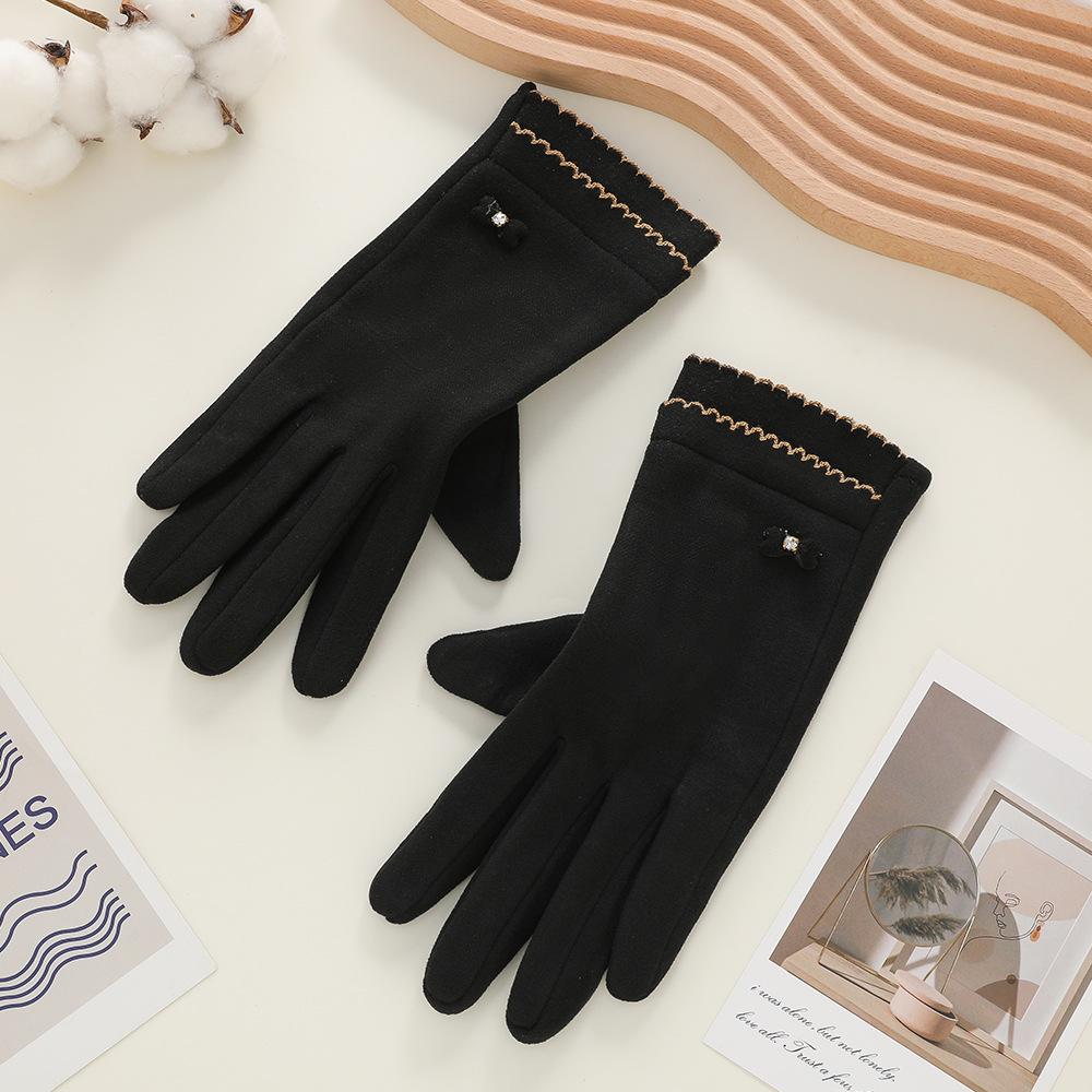 Unisex Winter Rabbit Plush Fleece Gloves - Thick, Windproof, Coldproof, Touchscreen-Ready for Outdoor Cycling