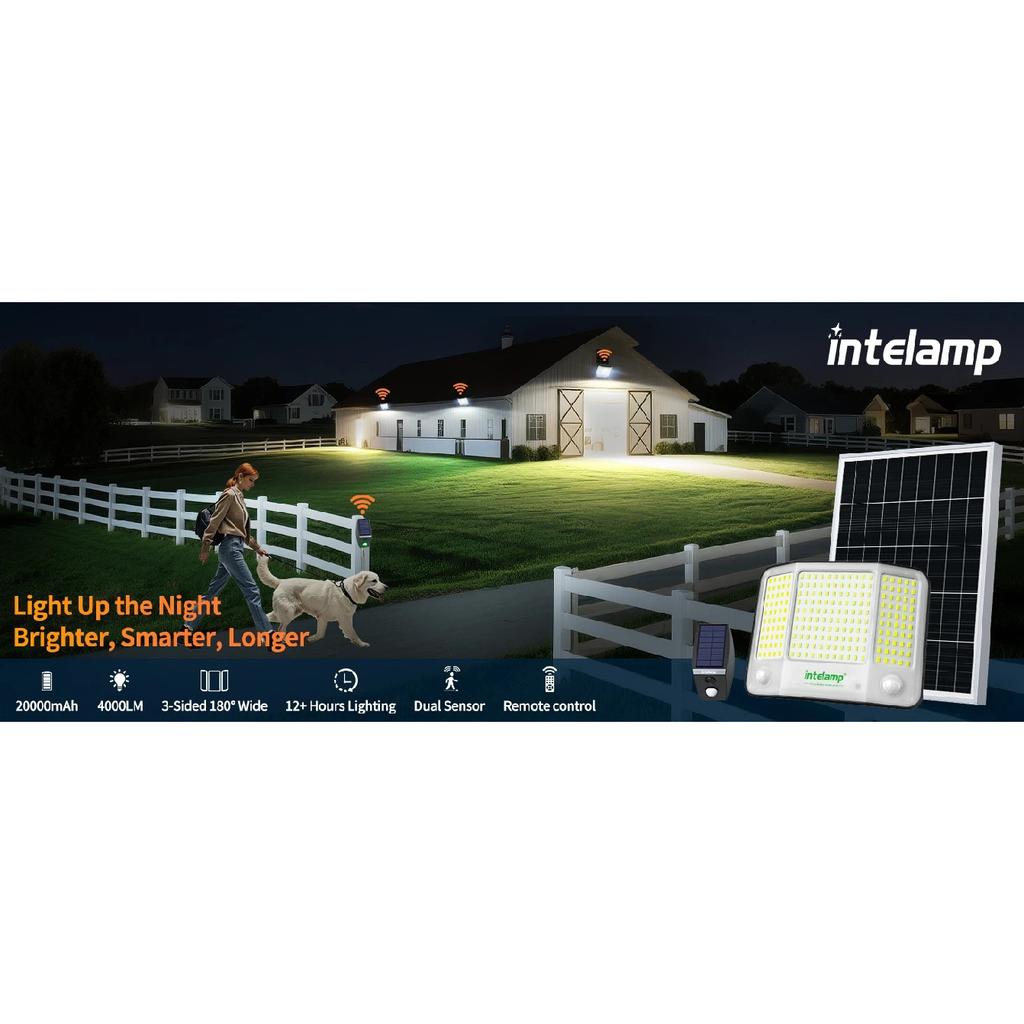 High Bright Solar Lights Outdoor Modes Motion Sensor Super Bright Wall Lamp Waterproof Street Light for Garden Yard Path Garage