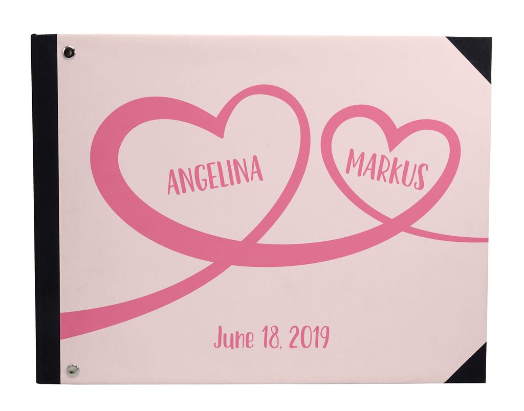 Darling Souvenir Blue Floral & Geometric Hardbound Cover Printed Anniversary Wedding Guestbook Scrap Book-7 X 9