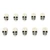 10Pieces Halloween Skull Heads Scary Prank Props Terrifying Skull Mini Skeleton