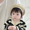 Winter Warm Knitted Hat Lace Ruffled Pullover Hat Fashion Baby Beret Hat  For Toddlers
