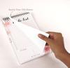 Inkdotpot To Do List Notepad – 6” X 9” Paper Stationery, Floral To Do List Spiral Notepad Daily Checklist-(50 Sheets)