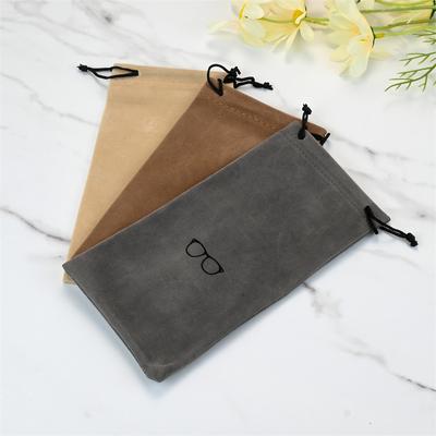 10 Pcs Soft Cloth Glasses Bag Colorful Eyewear Storage Pouch Drawstring Drawstring Bag Trendy Portable Eyewear Case
