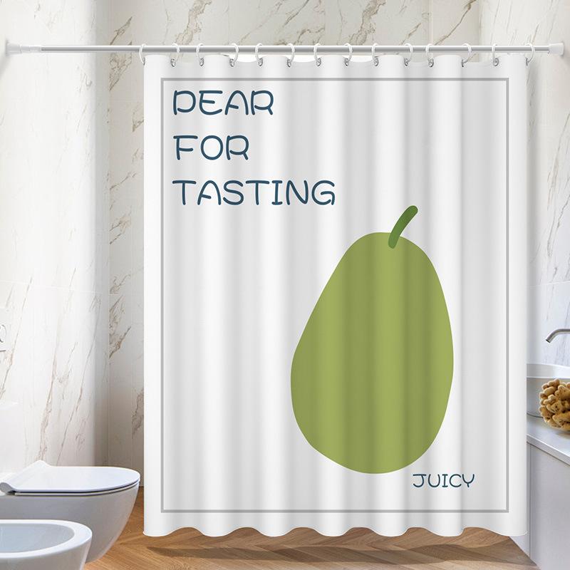 Cartoon Fun Series washable Dirt-Resistant Shower Curtain Shower Head waterproof Polyester Bath Curtain For Home Decor