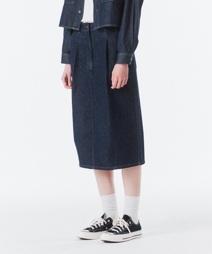 BROMPTON LONDON W Denim Skirt - Indigo (P261Wsk460)