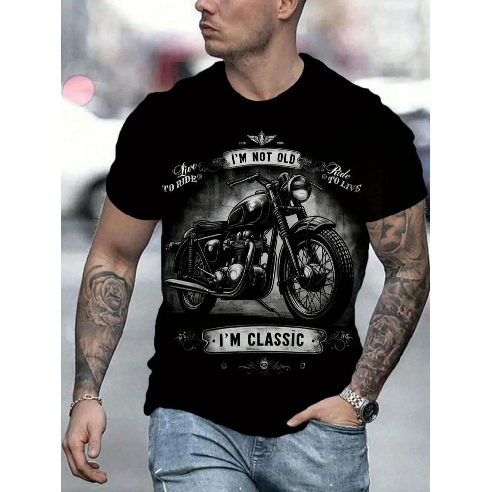 

Fashion Europe America Summer Kids T-Shirt Motorcycle 3D Print Tees Top Loose Short Sleeve Streetwear Boy and Girl T-shirt 100