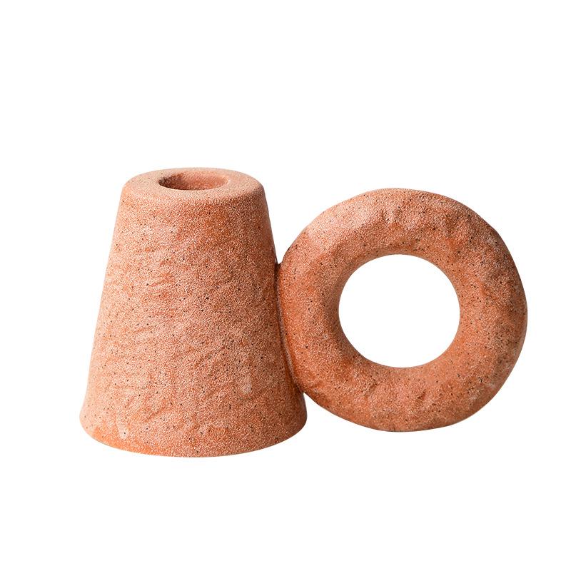 Retro Ceramic Candle Holder - Creative Candlestick for Home Decor, Desktop, and Soft Decoration in INS Style
