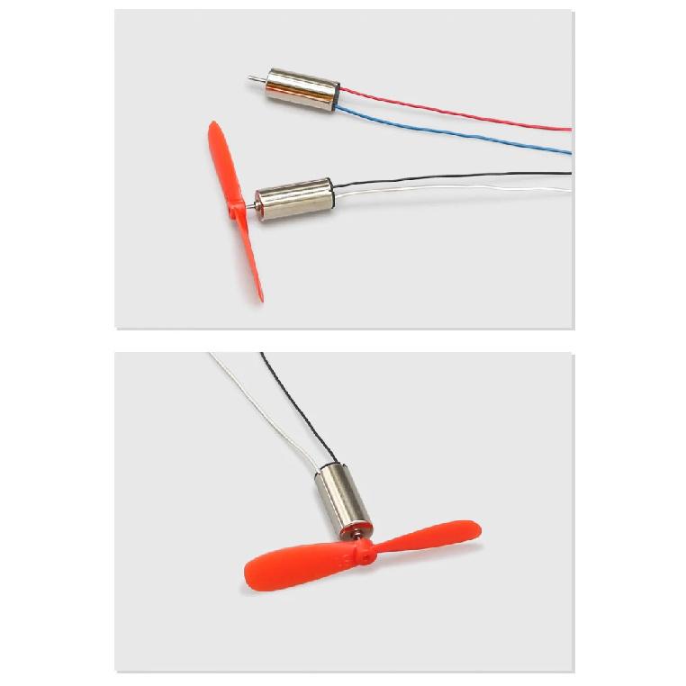 AN 4 x DIY DC 3.7V 50000RPM 716 Hollow Cup Coreless High-speed Motor with 4 x 55MM Propeller Cw CCW for DIY Micro FPV Quadcopter